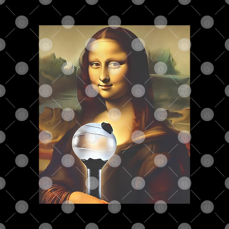 BTS J-hope Mona Lisa Holding ARMY Bomb T Shirt