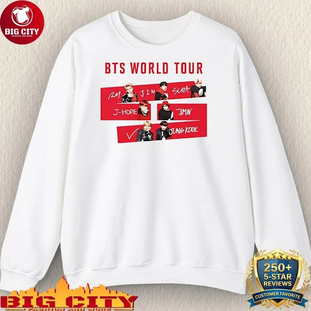 BTS Members World Tour 2026 shirt