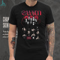 BTS Swim Off Group Photo and Signature K Pop Fan Graphic T Shirt