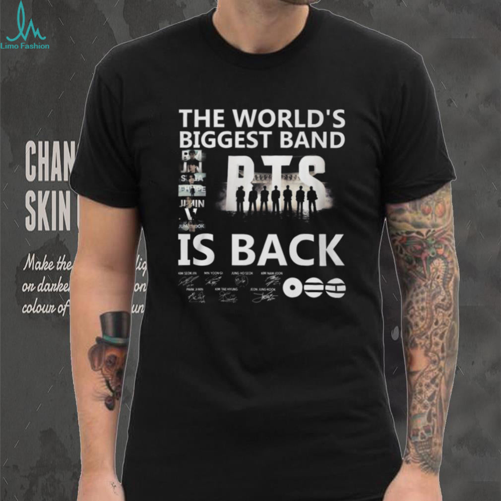 BTS The World’s Biggest Band Is Back Signature Member Photo T Shirt