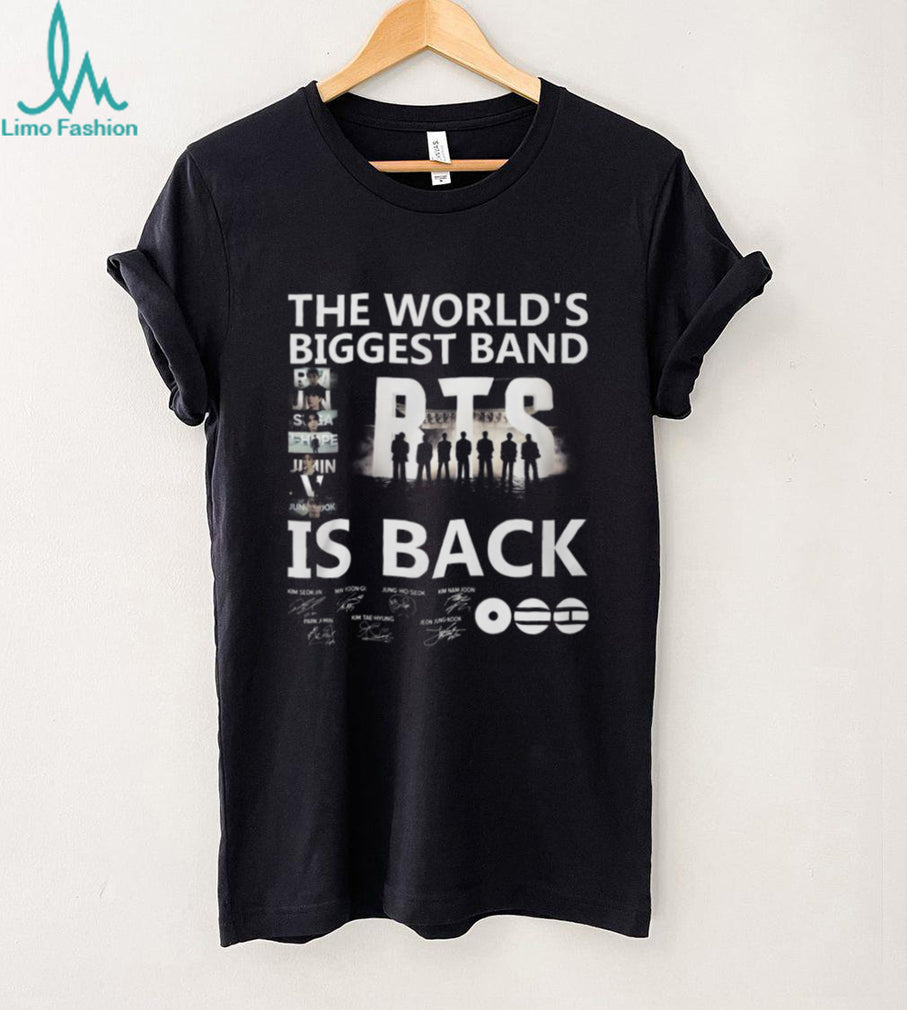 BTS The World’s Biggest Band Is Back Signature Member Photo T Shirt
