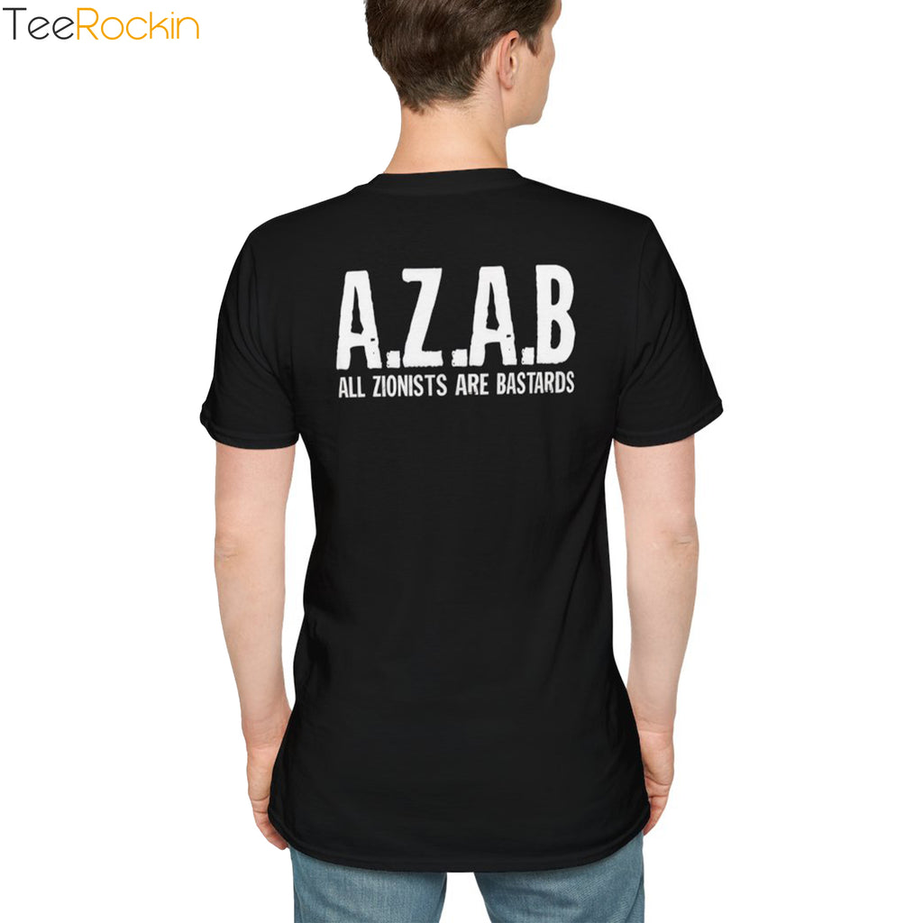 [Front+Back] AZAB All Zionists Are Bastards Shirt