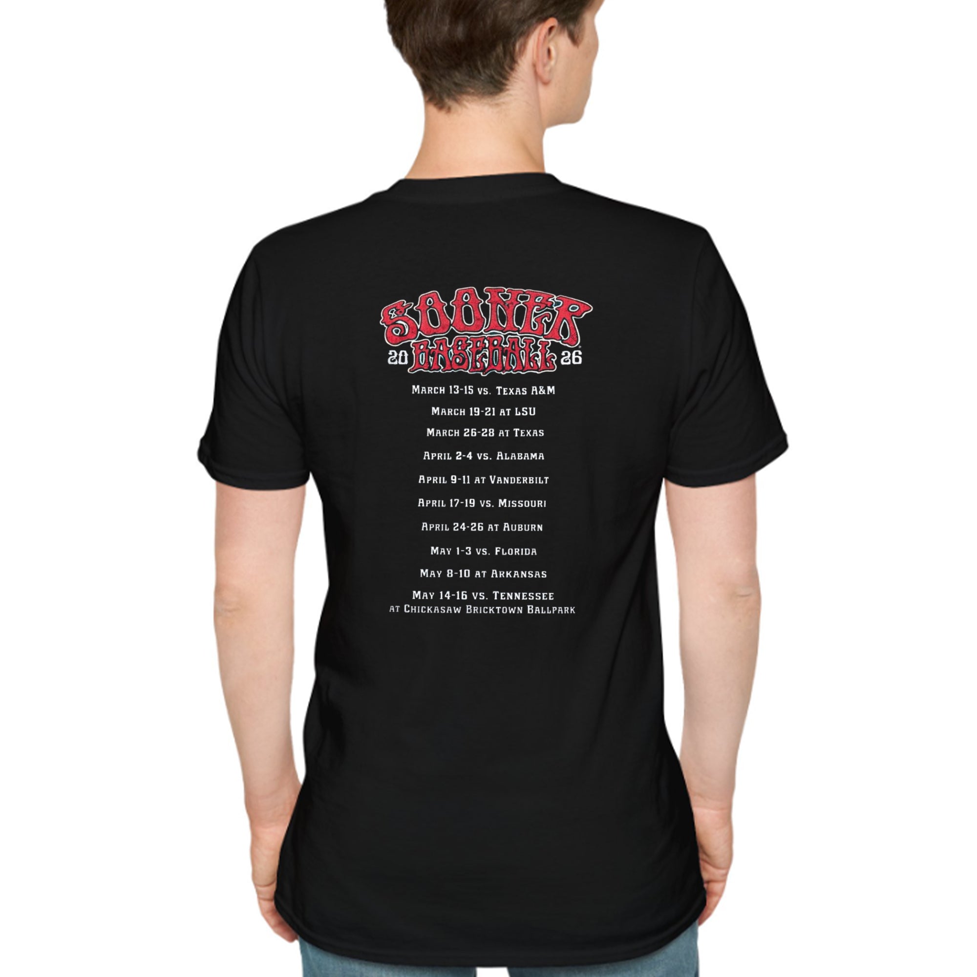 [Front+Back] Boomer Sooner Mascot Sooner Basketball World Tour 2026 Shirt