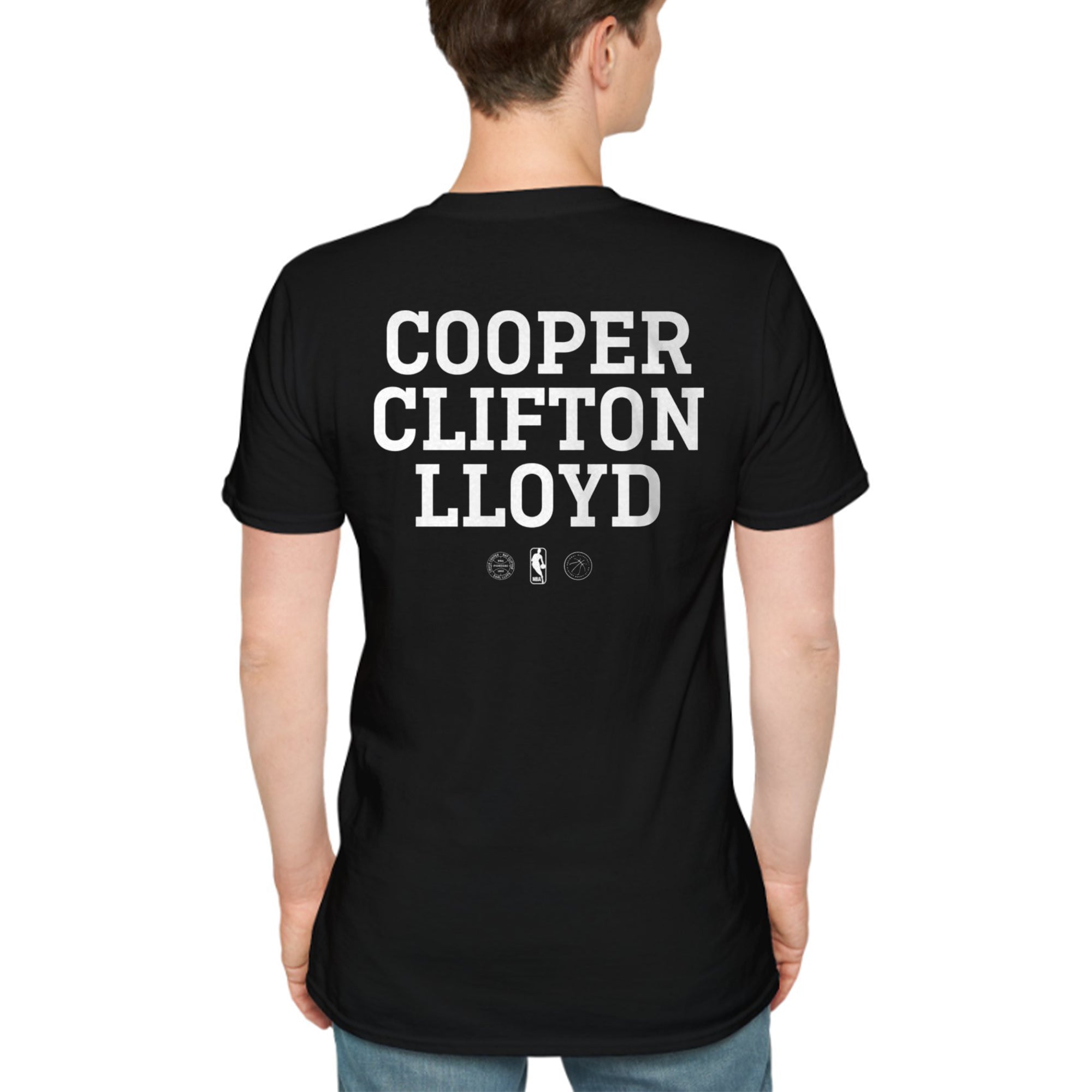 [Front+Back] Chuck Cooper Nat Clifton Earl Lloyd 1950 11-8-17 Shirt