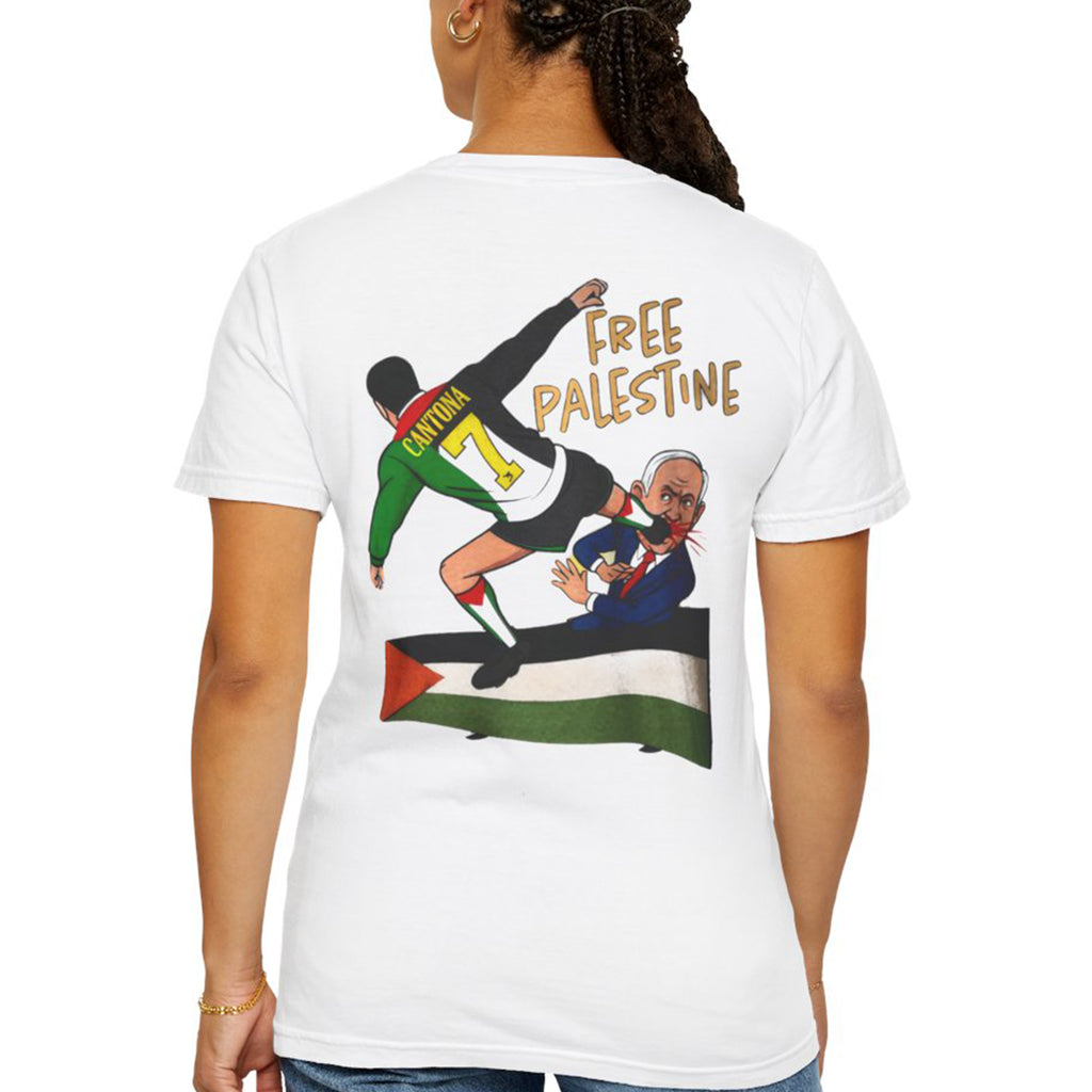 [Front+Back] Eric Cantona Free Palestine Shirt