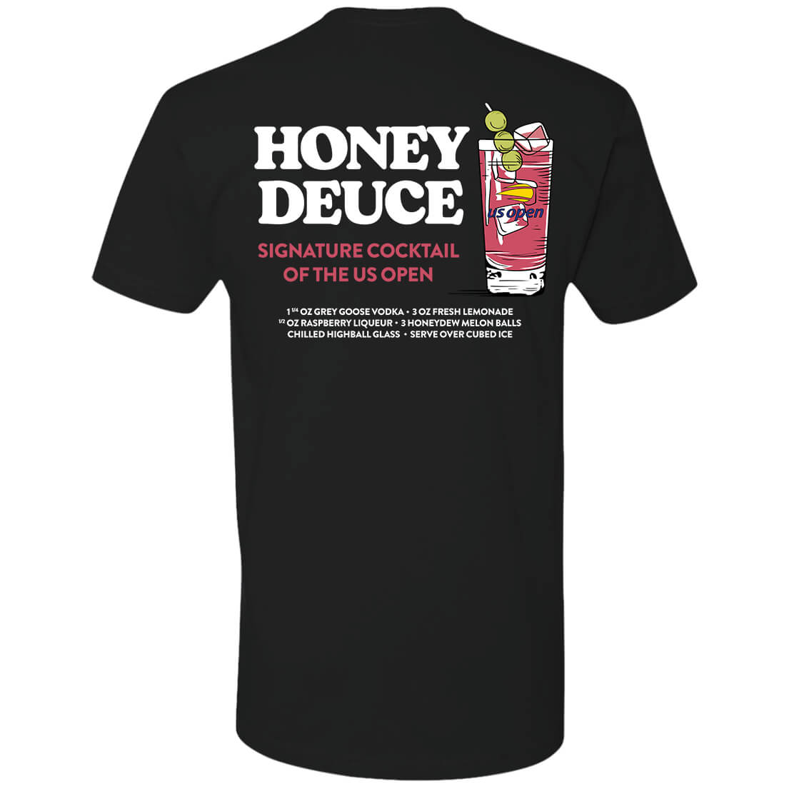 [Back] Honey Deuce Signature Cocktail Of The Us Open Shirt