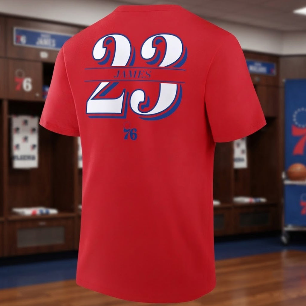 [Front+Back] James 23 76ers Shirt