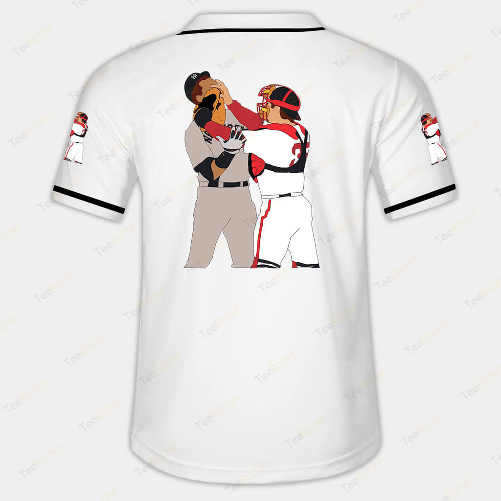 Jason Varitek Alex Rodriguez Brawl Jersey