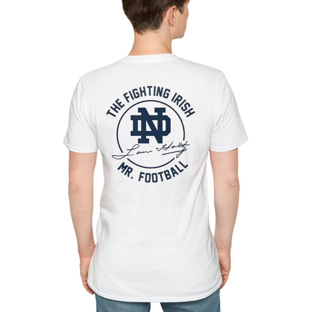 [Front+Back] Lou Holtz The Fighting Irish Mr Football Shirt