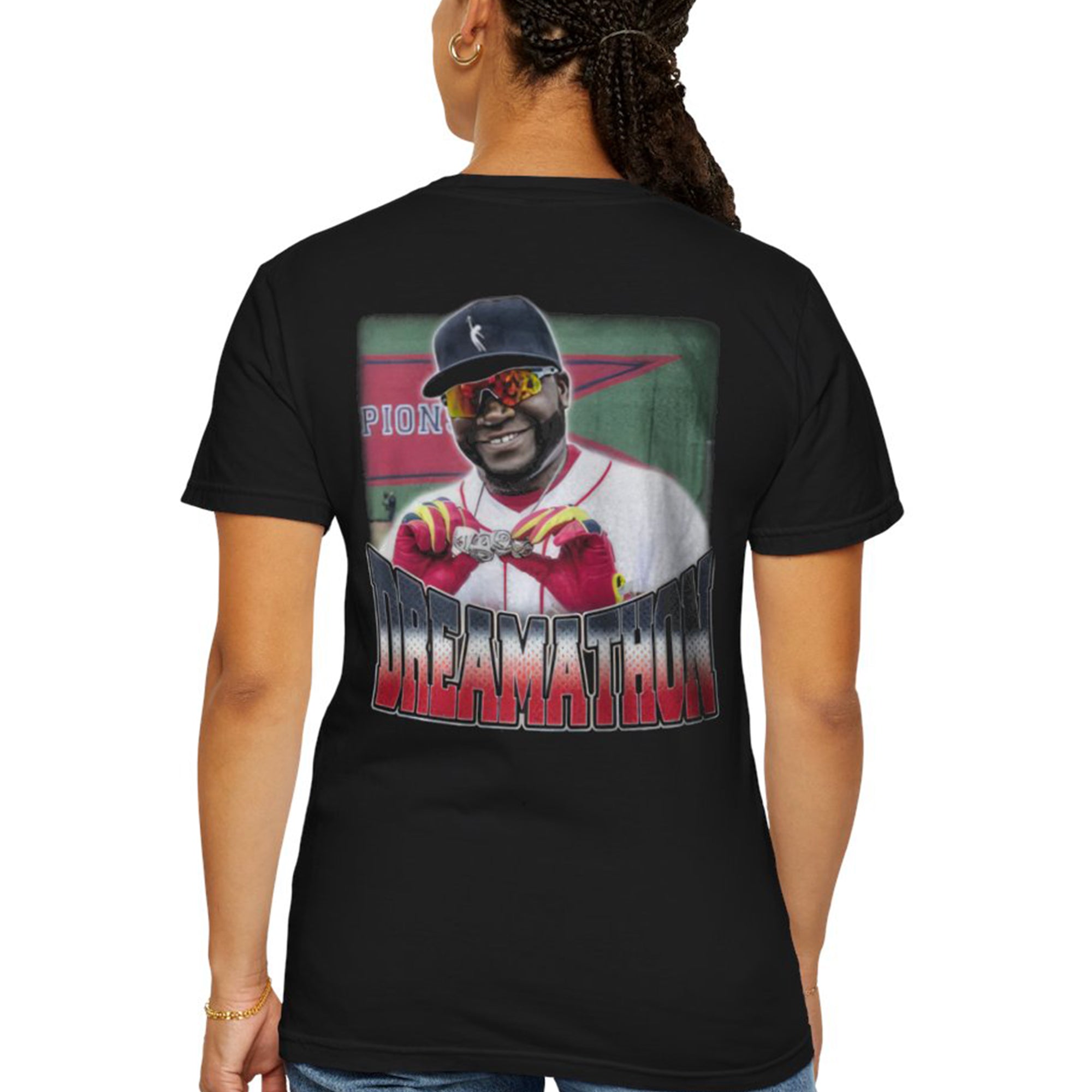 [Front+Back] Patriots David Ortiz Dreamathon Shirt