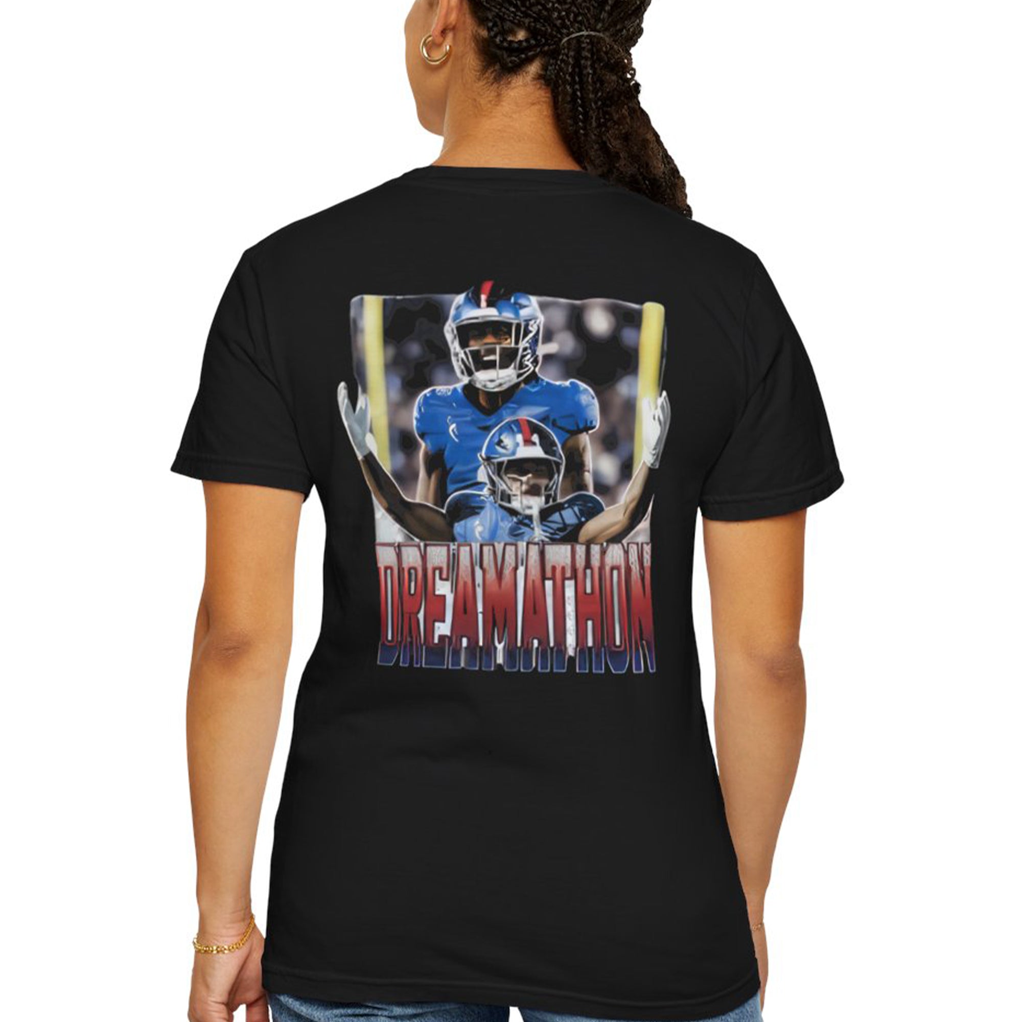 [Front+Back] Wan’Dale Robinson wear Leek and Skatt Dreamathon Shirt