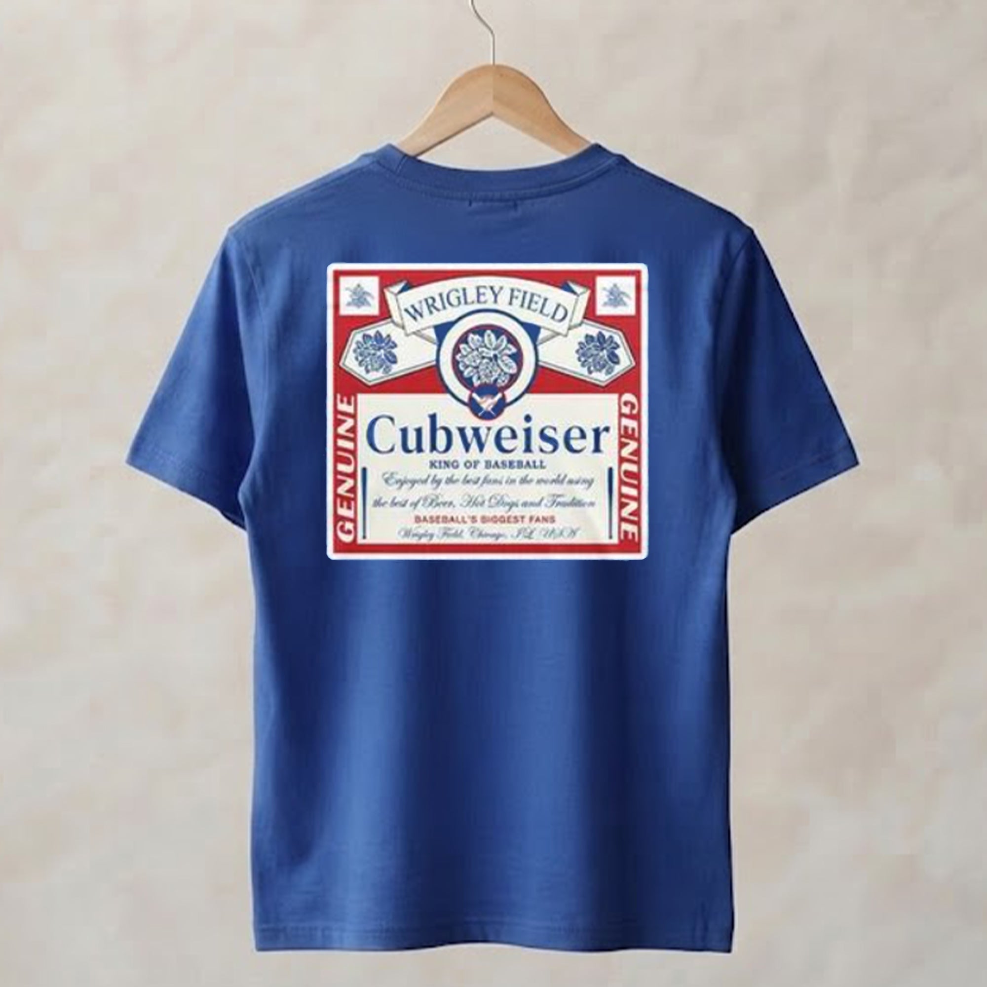 [Front+Back] Wrigley Field Cubweiser King Of Baseball Shirt