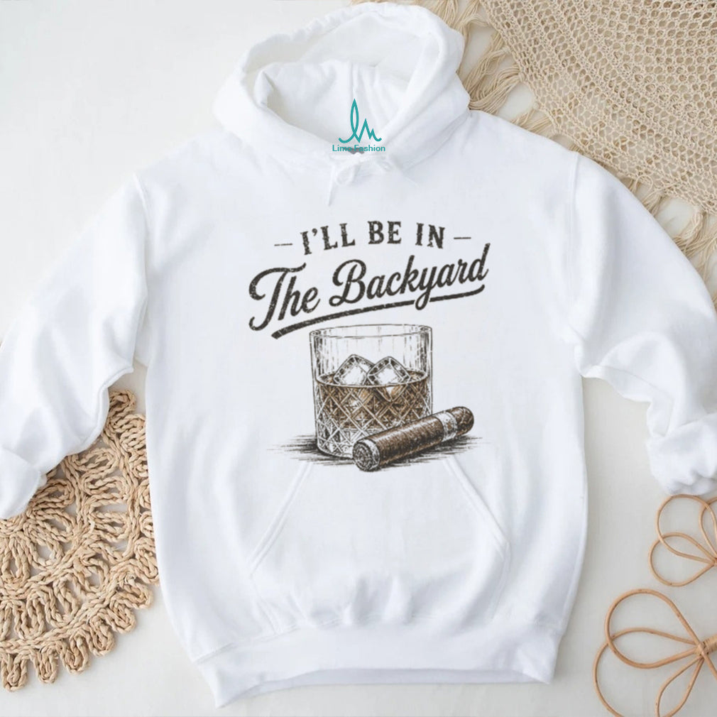 Backyard Whiskey And Cigar Vintage Style Graphic T Shirt