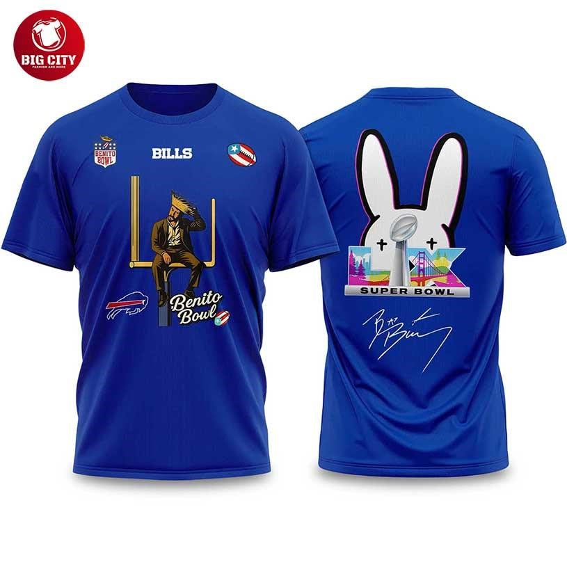Bad Bunny 2026 Bills Bowl LX Halftime Show Two Sided Shirt