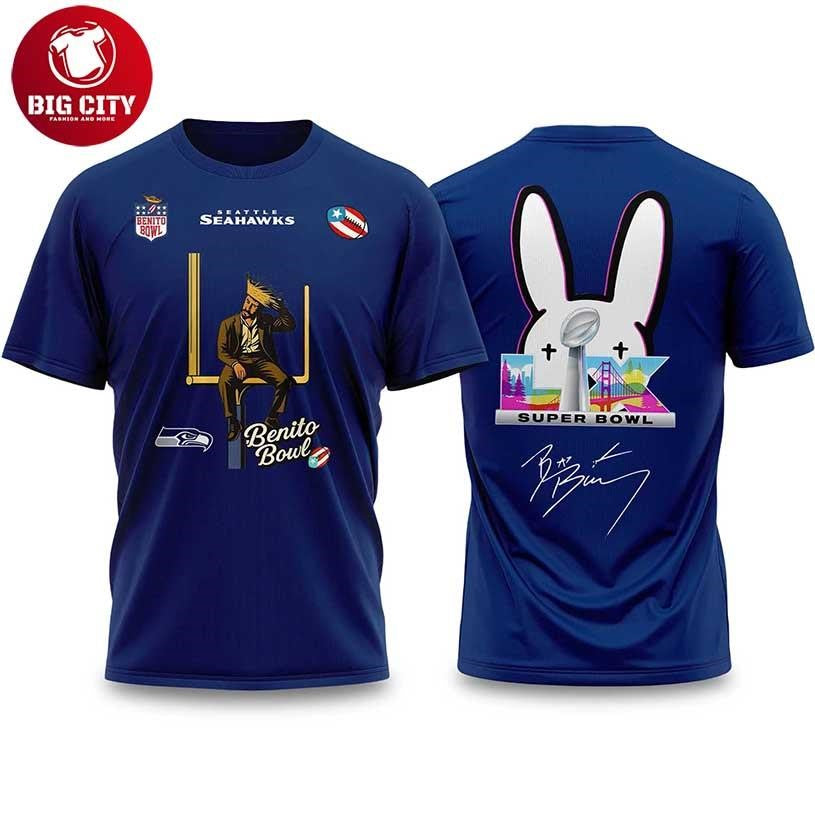 Bad Bunny 2026 Seahawks Bowl LX Halftime Show Two Sided Shirt