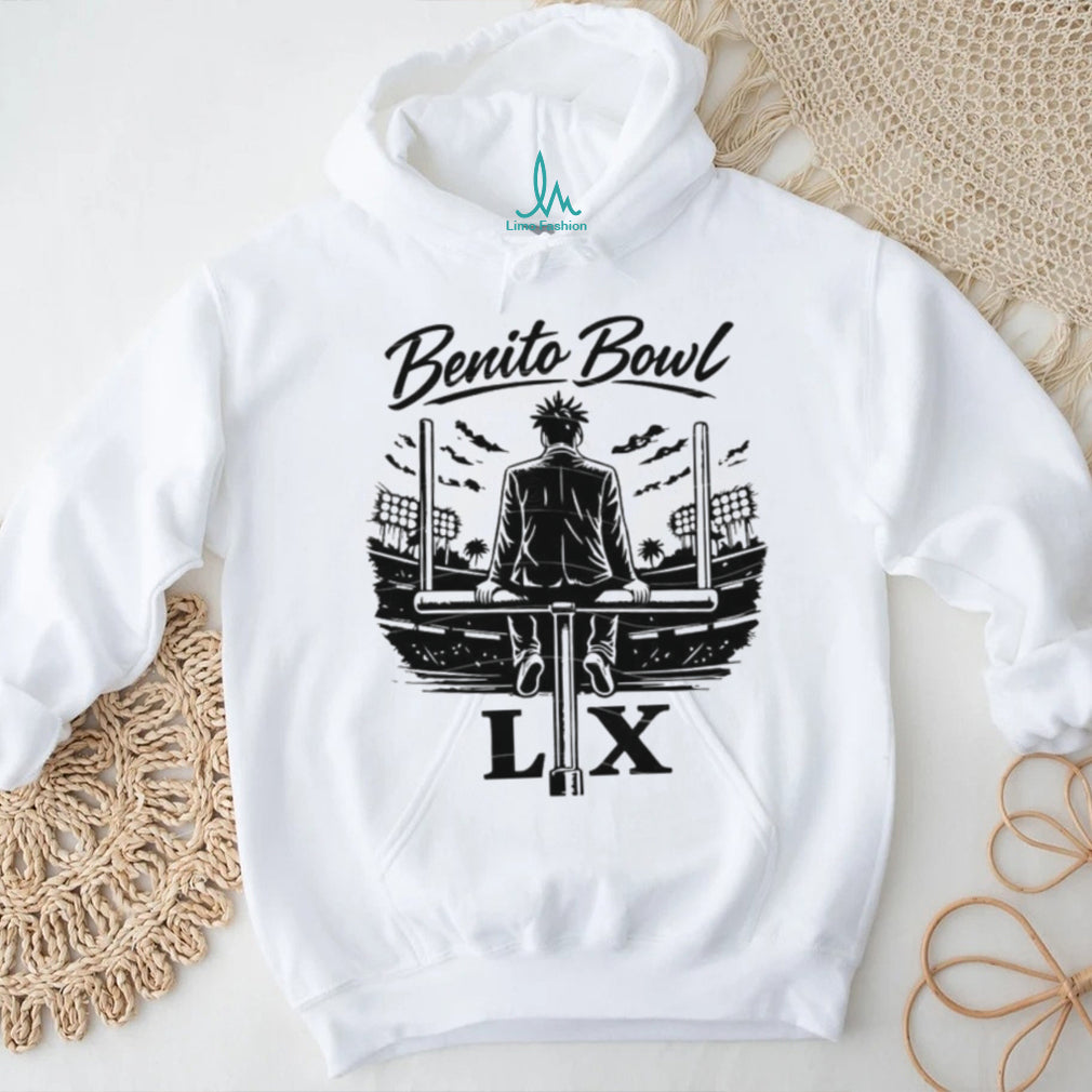 Bad Bunny Benito Bowl LX Stadium Goal Post View T shirt
