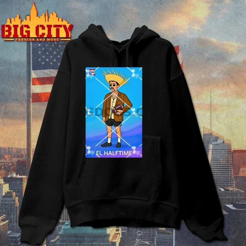 Bad Bunny El Halftime Playboy Loteria Style T-Shirt