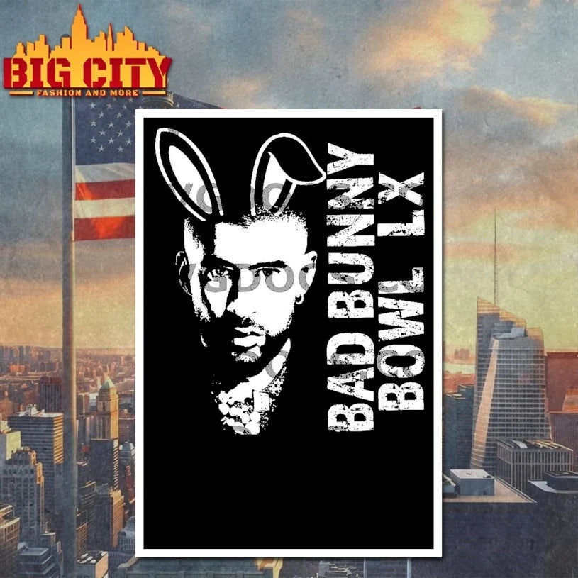 Bad Bunny Face With Bunny Ears Bad Bunny LX T-Shirt