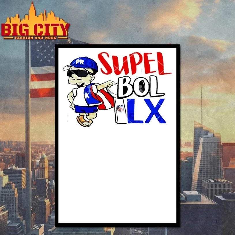 Bad Bunny Supel Bol LX Trophy Scenic t-shirt