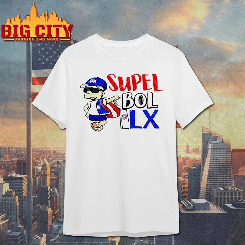 Bad Bunny Supel Bol LX Trophy Scenic t-shirt