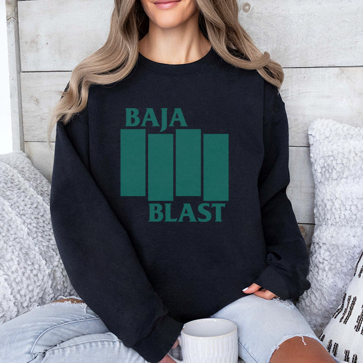 Baja Blast Black Flag T Shirt