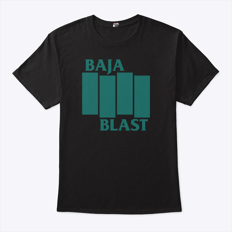 Baja Blast Black Flag T Shirt
