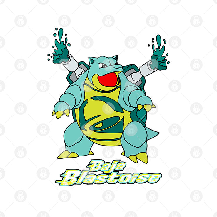 Baja Blastoise Turtle T Shirt