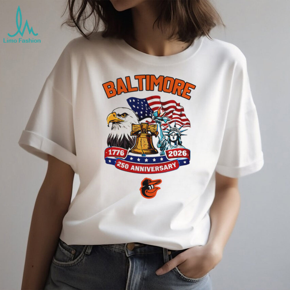 Baltimore Orioles American 250th Anniversary 1776 2026 Baseball Jersey T Shirt