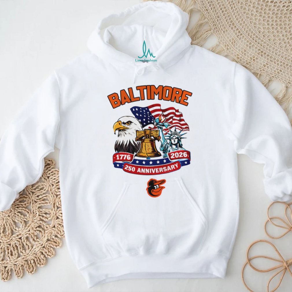 Baltimore Orioles American 250th Anniversary 1776 2026 Baseball Jersey T Shirt