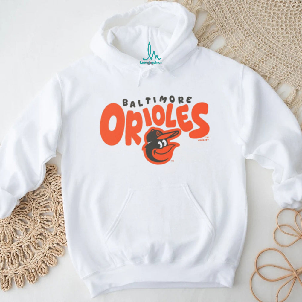 Baltimore Orioles Heather Oatmeal Cartoon Logo Pullover T shirt