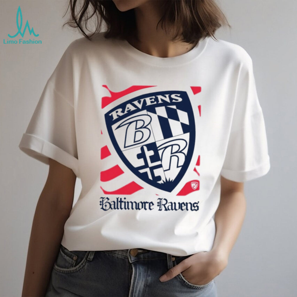 Baltimore Ravens American 250th Flag Heritage Wordmark shirt