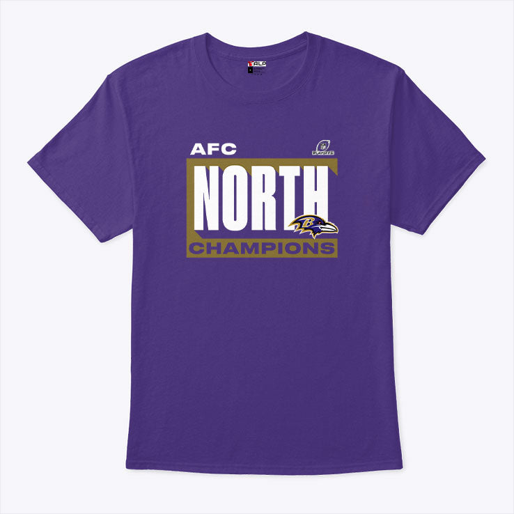 Baltimore Ravens Fanatics 2024 AFC North Division Champions Conquer Shirt