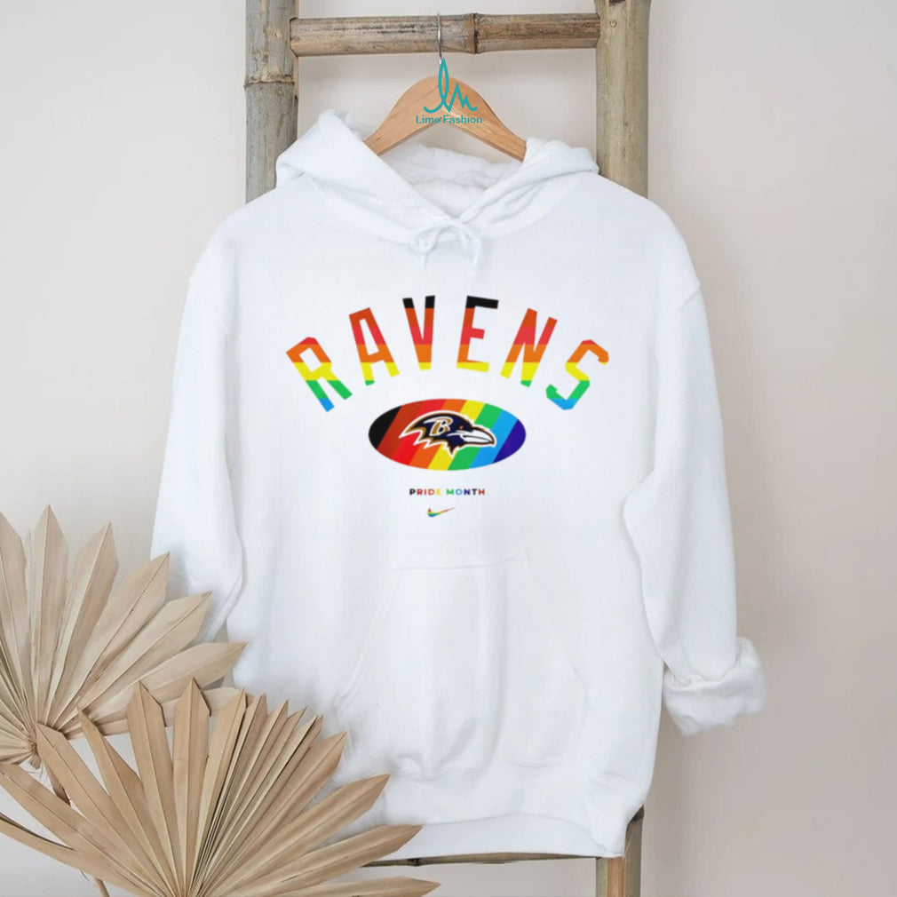 Baltimore Ravens Pride Month Rainbow logo shirt