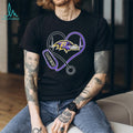 Baltimore Ravens Stethoscope Heartbeat Nurse Medical Fan T Shirt