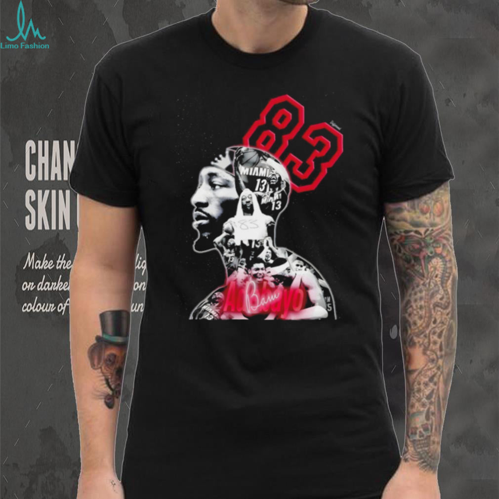Bam Adebayo Miami Basketball 83 Points Graphic Profile T Shirt
