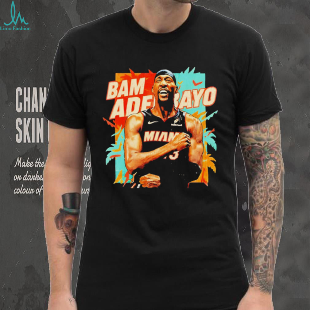 Bam Adebayo Miami Basketball Floral Paradise Graphic T shirt