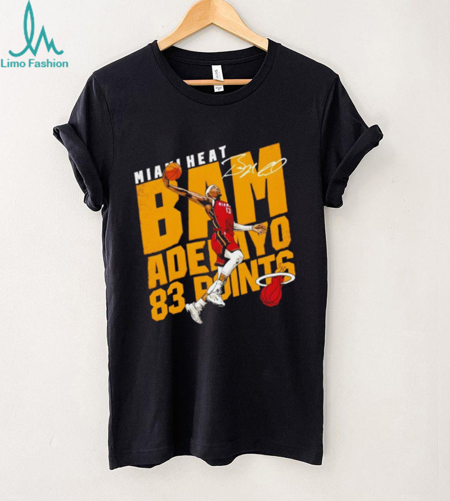 Bam Adebayo Miami Heat 83 Points Signature Dunk Graphic T Shirt