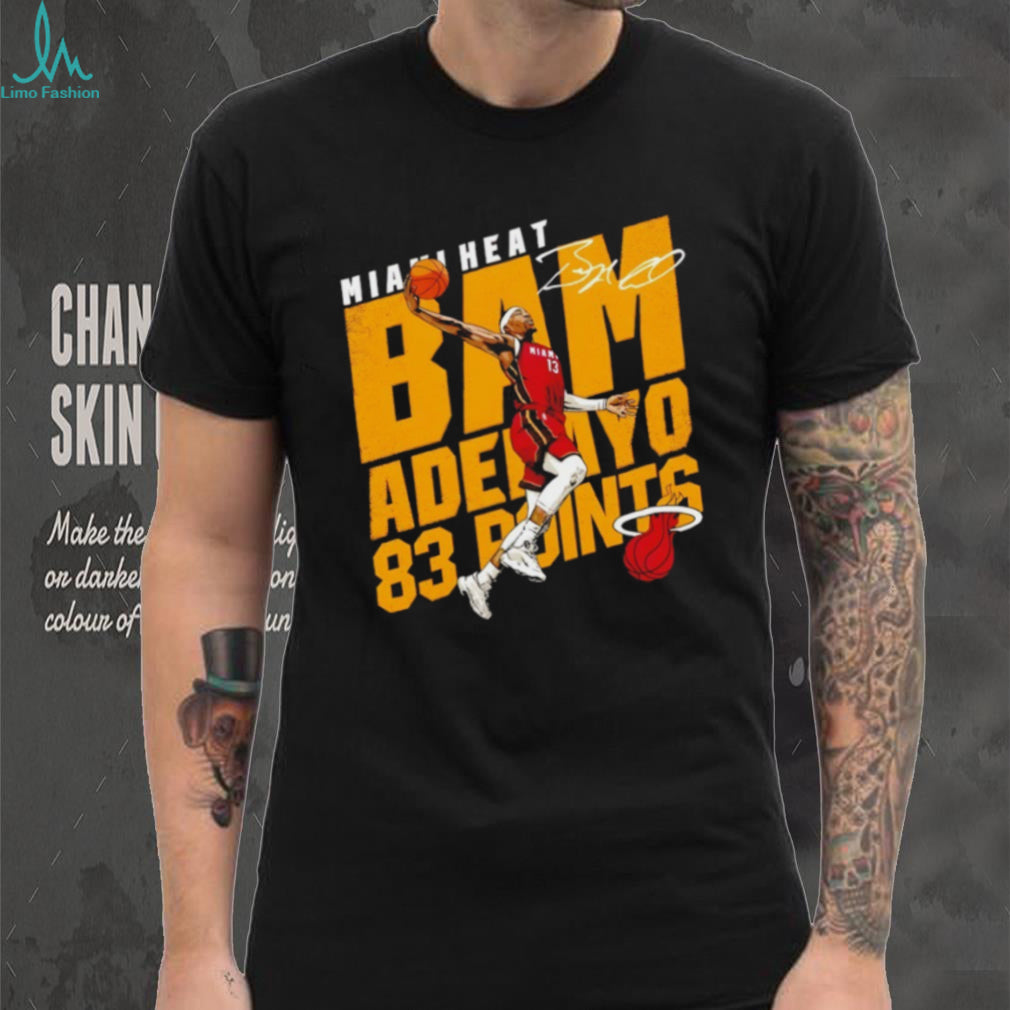 Bam Adebayo Miami Heat 83 Points Signature Dunk Graphic T Shirt