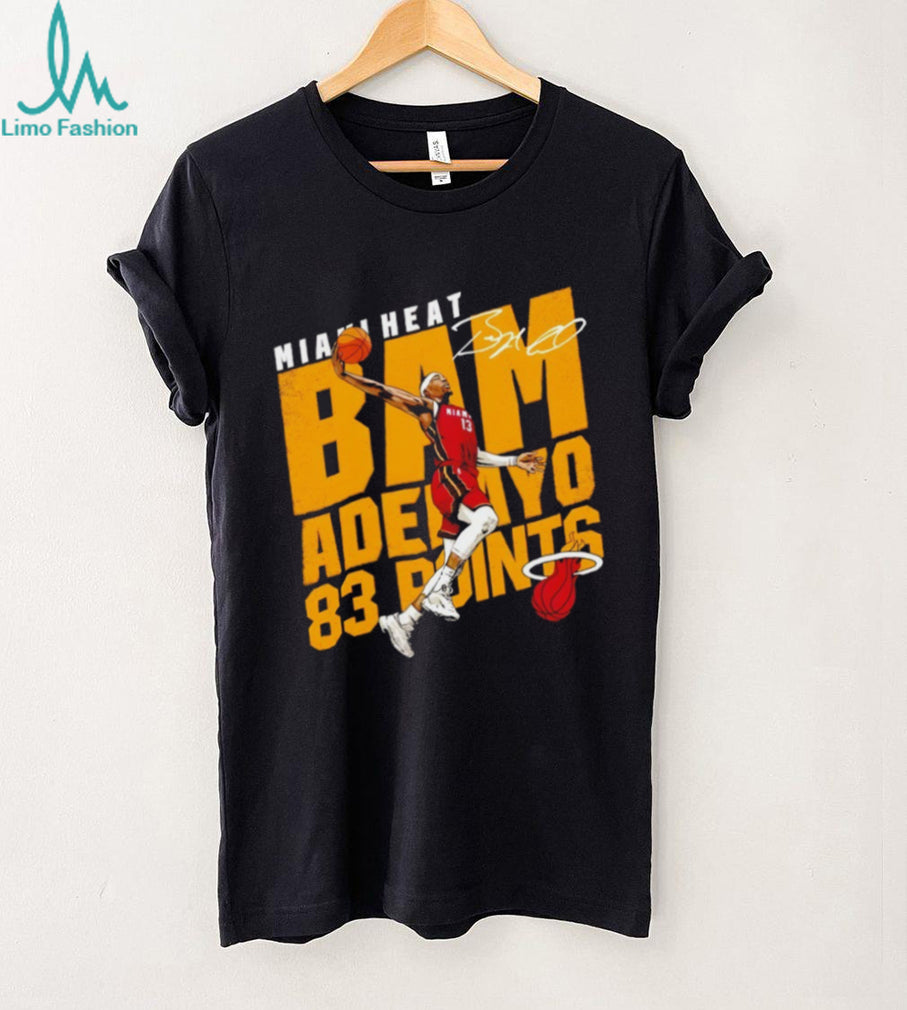 Bam Adebayo Miami Heat 83 Points Signature Series Basketball T Shirt