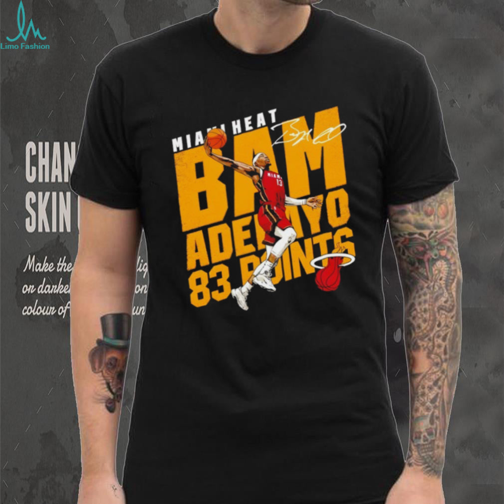 Bam Adebayo Miami Heat 83 Points Signature Series Basketball T Shirt