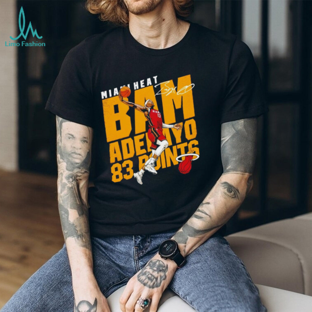 Bam Adebayo Miami Heat 83 Points Signature Series Basketball T Shirt