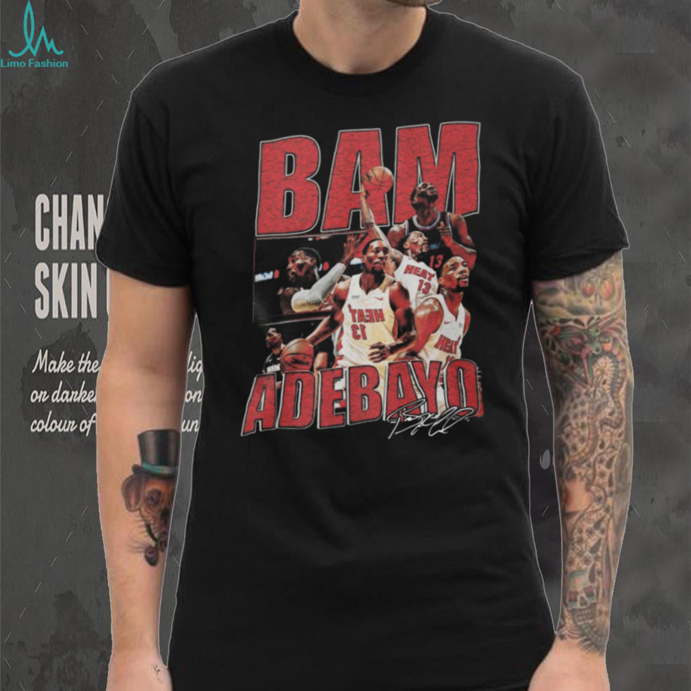 Bam Adebayo Miami Heat Retro 90s Vintage Style Basketball T Shirt