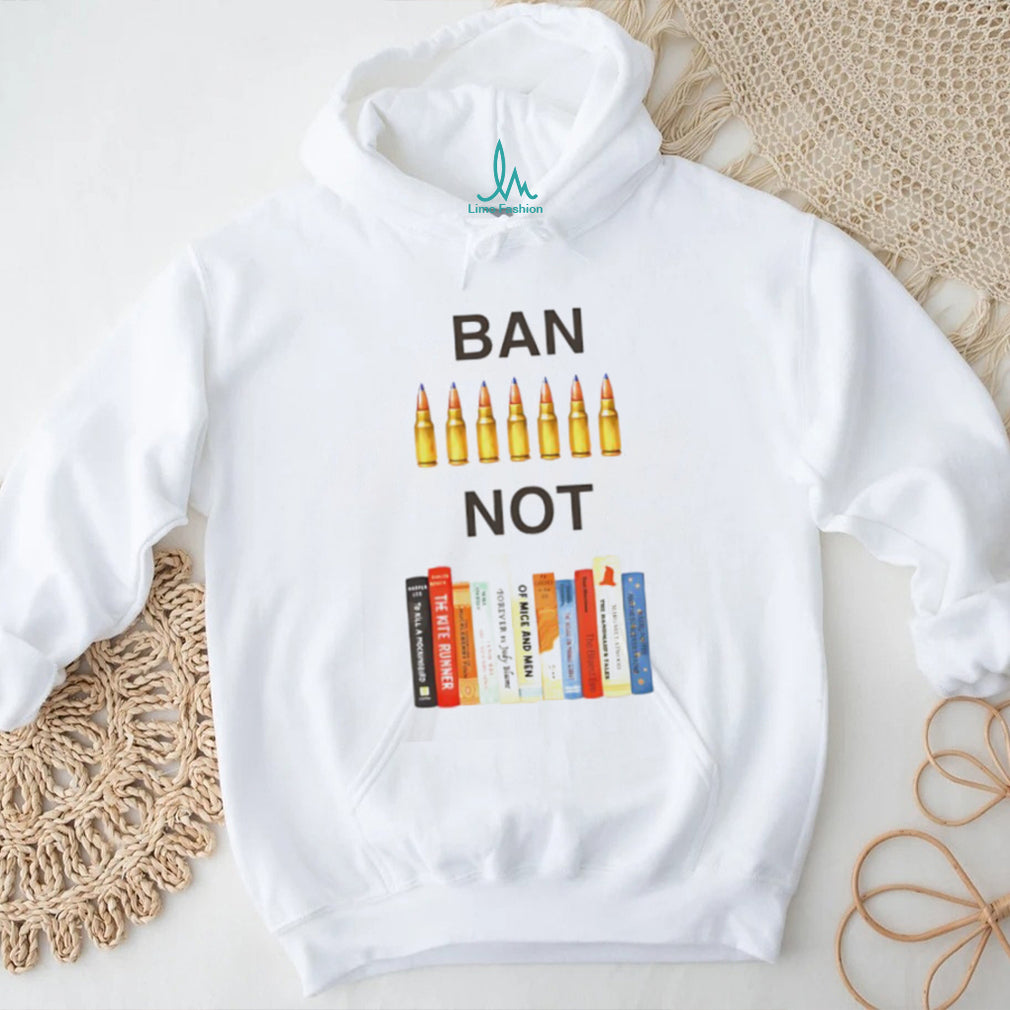 Ban Bullets Not Books Social Justice Awareness Graphic T Shirt