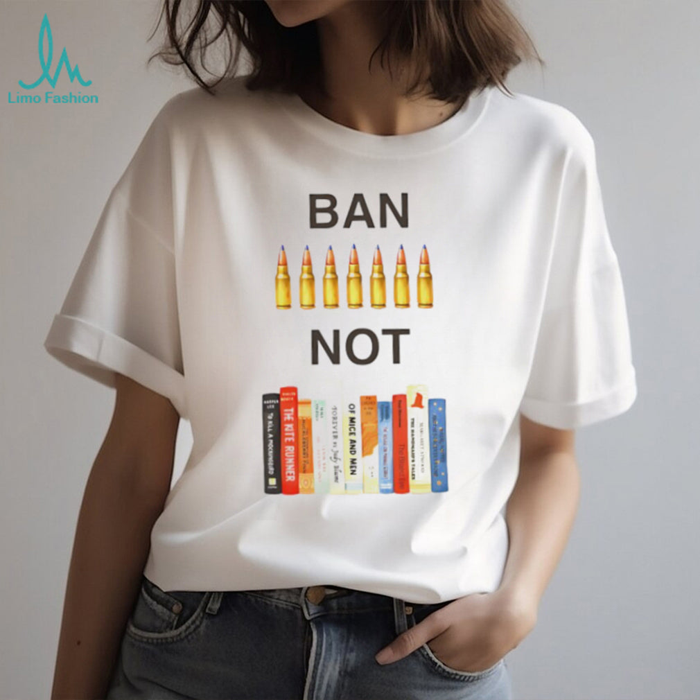 Ban Bullets Not Books Social Justice Awareness Graphic T Shirt