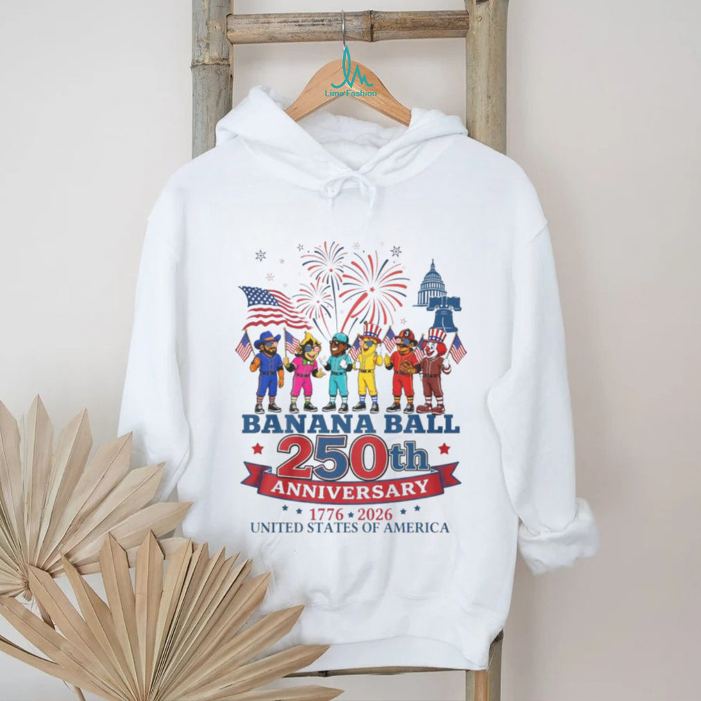 Banana Ball 250th Anniversary USA Patriotic Baseball Shirt