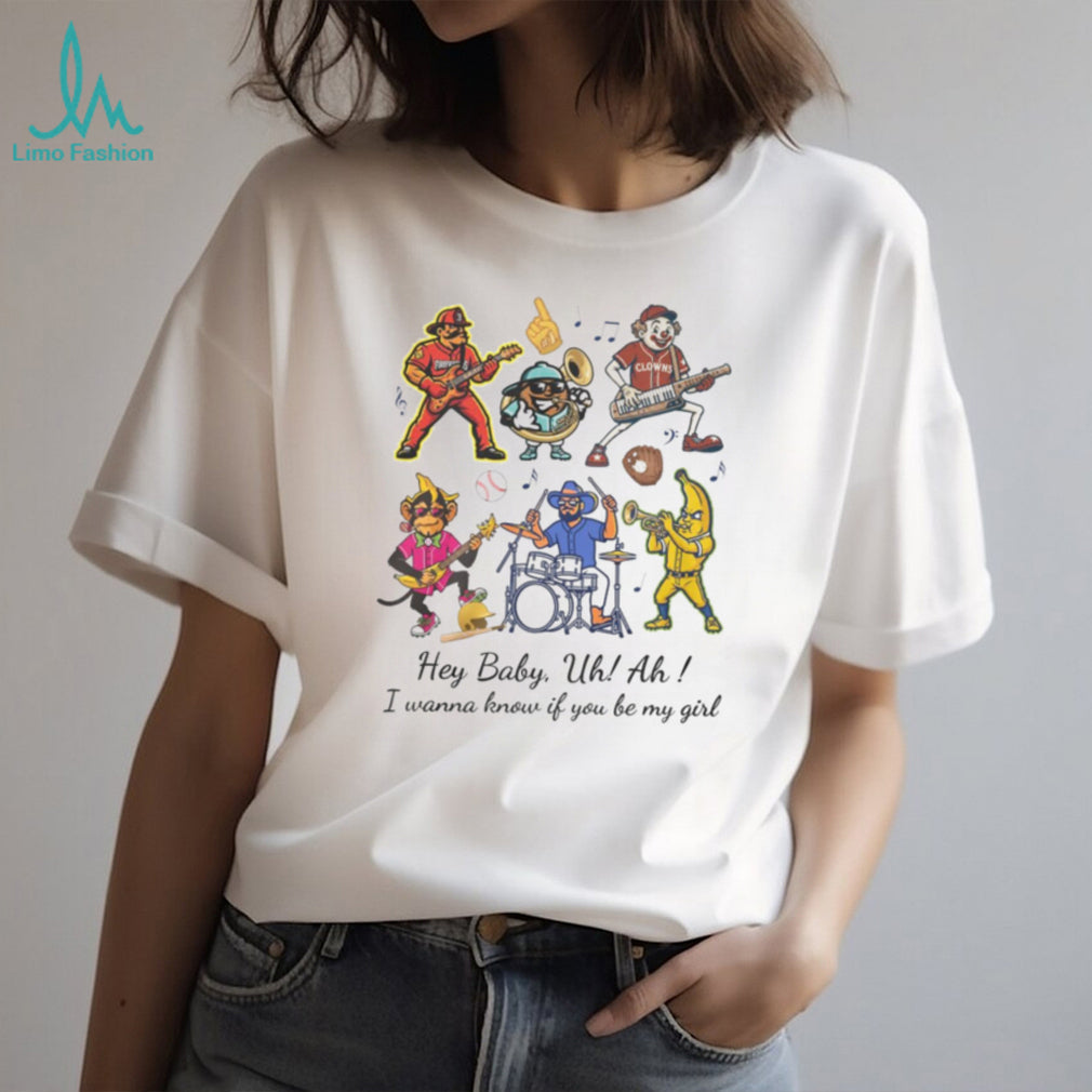 Banana Ball Mascots Hey Baby I Wanna Know Band T Shirt