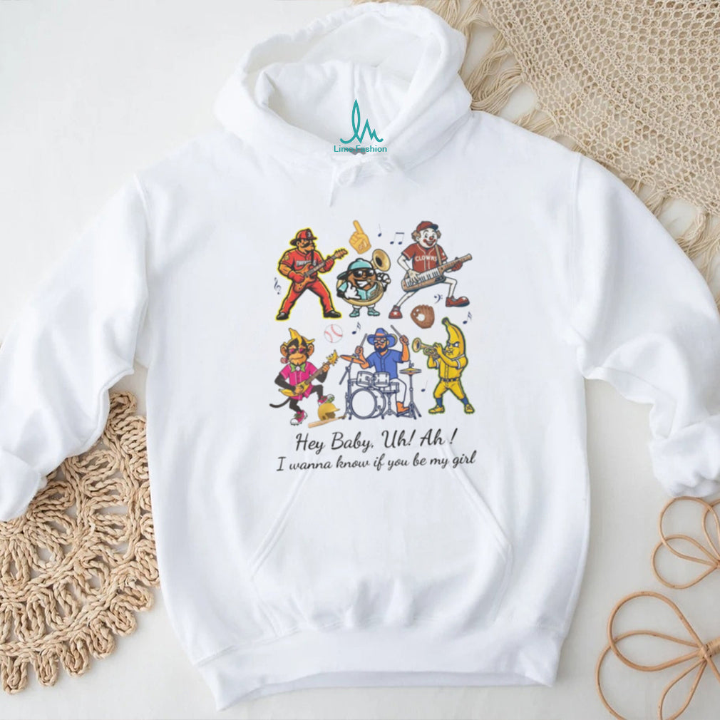 Banana Ball Mascots Hey Baby I Wanna Know Band T Shirt