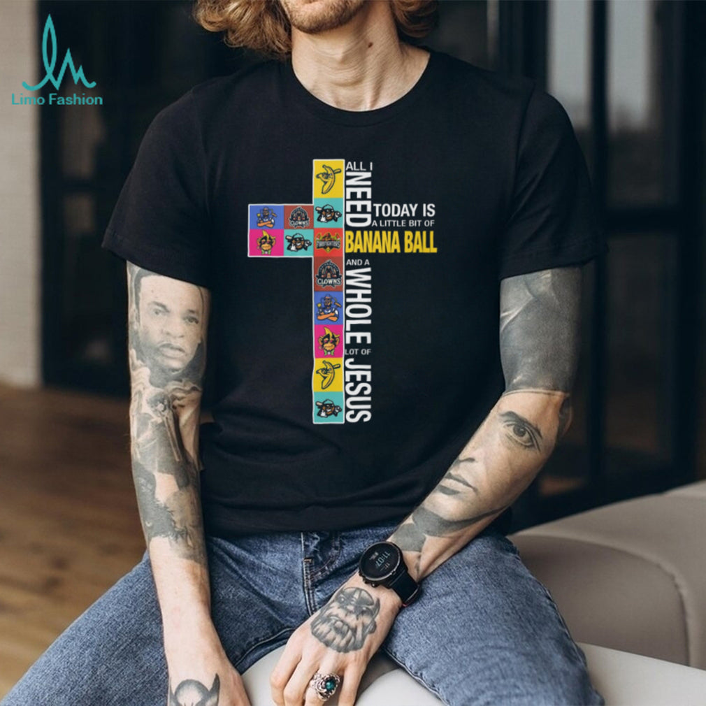 Banana Ball and a Whole Lot of Jesus Cross Logo T Shirt