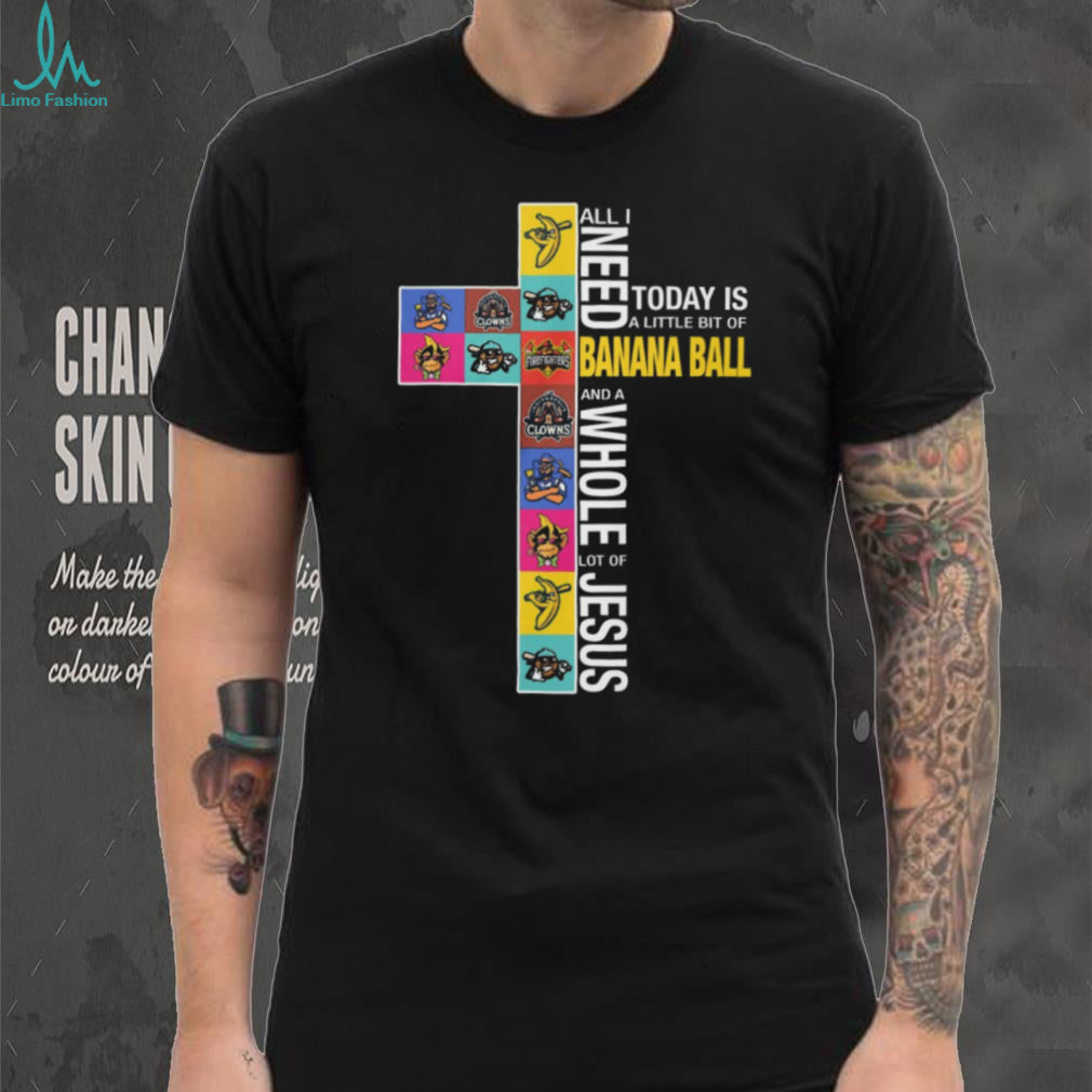 Banana Ball and a Whole Lot of Jesus Cross Logo T Shirt
