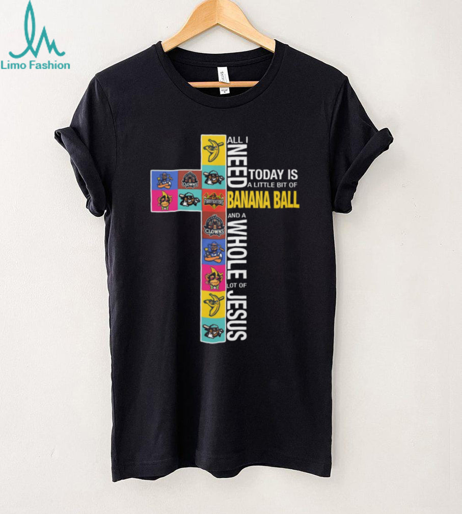 Banana Ball and a Whole Lot of Jesus Cross Logo T Shirt